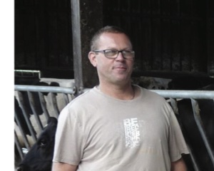 Dominique Duroy at GAEC de Villeneuve, Mayenne, France